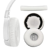 Replacement Snap-On Ear Pads Headband Set Compatible with JBL Tune 600BT / T520BT / T510BT / T500BT / T450BT White