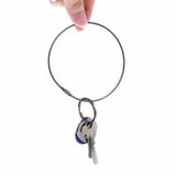 30 PCS Stainless Steel Wire Rope Keychain Key Ring Cable For Outdoor Hiking Sports