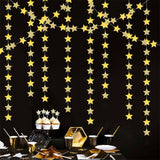 5 PCS 4m Thick Paper Star Garland Bunting Banners for Parties Weddings Gold