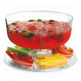 6 IN 1 Modern Design Multi Functional Cake Stand & Dome Plastic Cover Salad Bowl