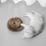 Organ Cat Toy Transformable Interactive Cardboard Toy with Track and Bell Ball