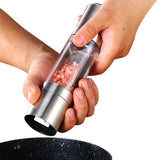 2-in-1 Stainless Steel Salt & Pepper Grinder – Adjustable Spice Mill for Kitchen