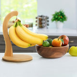 Wooden Banana Stand Holder Kitchen Fruit Storage Rack