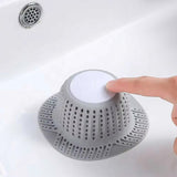 Silicone Bathtub Hair Catcher for Pop-Up and Standard Shower Drains