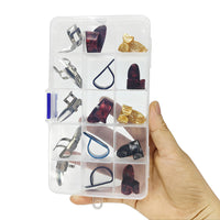 15PCS Finger Pick Set for Guitar – Includes 15-Grid Storage Case Box