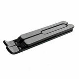 Foldable Aluminum Laptop Stand with Adjustable Height for Desk Use Black