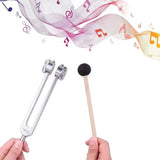 4Pcs Resonance Tuning Fork Tool Set for Yoga Silver