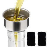 Glass Olive Oil Bottle Dispenser Oil and Vinegar Cruet with Pourers Green