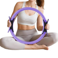 13PCS Home Pilates Essentials Kit – Includes Yoga Ball Resistance Band and Pilates Ring Purple