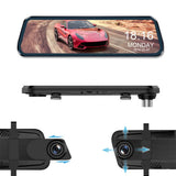 10 Inch 4K Dual Dashcam Front Rear Camera for Car