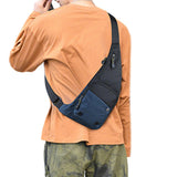 Chest Sling Bag Unisex Large Capacity Crossbody Shoulder Bag Blue