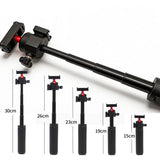 3-in-1 Quick Release Selfie Stick Tripod Grip with Cold Shoe for DJI Osmo Nano 4-Section Extendable Mini Tripod for Vlogging Travel