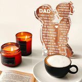 Fathers Day Dad Gifts Acrylic Plaque Desk Decor Sign New Dad Present