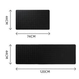 Waterproof Leather Kitchen Mat Non Slip for Standing Work Areas Black