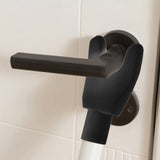 Adjustable Door Security Bar Sliding Stopper Bar for Home Apartment Travel Hotel White