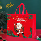 24 Pcs Christmas Halloween Gift Bags Nonwoven with Handles Red