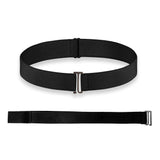 2-Pack Women’s Adjustable Stretch Belts Invisible Elastic Waistband for Pants and Dresses Black