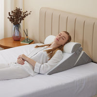 Wedge Pillow Headboard for After Surgery Adjustable Wedge Pillow for Acid Reflux Relief
