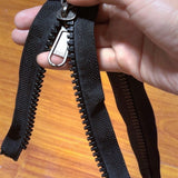 Heavy Duty Double Slider Resin Zipper 140cm for Tent Sleeping Bag
