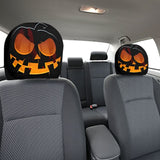 2 PCS Horror Face Car Headrest Covers for Halloween Parties and Pranks Style 3