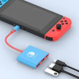 3-in-1 Switch Docking Station 4K HDMI Dock USB-C Hub with USB 3.0 Port for Switch OLED MacBook iPad Blue
