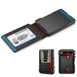 Slim RFID Protection Money Clip Wallet ID Credit Card Holder PU Leather Purse