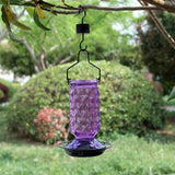 Stained Glass Hummingbird Feeder for Outdoors Hangingfor Outside Purple