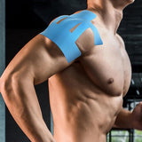 20PCS Precut Shoulder Kinesiology Tape – Elastic Sports Support Tape Blue