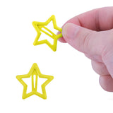 100PCS Colorful Y2K Star Snap Hair Clips and Barrettes