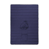 Camping Warm Cloak Cape Poncho Sleeping Bag Wearable Hooded Blanket for Hiking Fishing Outdoor Sport Navy Blue