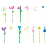 888PCS Botanical Collection Building Block Toy – Flower Bouquet Construction Set