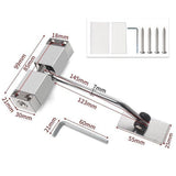 Adjustable Automatic Door Closer Aluminum Alloy for Interior Commercial Doors
