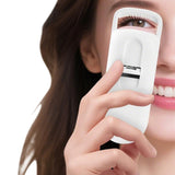 Heated Eyelash Curler – Portable Electric Lash Curler for Long-Lasting Natural Curls Cream White