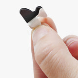 12 Pairs of Adhesive Silicone Nose Pads for Glasses Non-Slip Replacement Nose Pads for Plastic Metal Frames Black