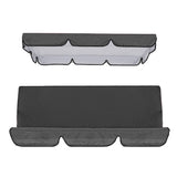 Replacement Swing Chair Cover Set Swing Canopy Seat Sun Shade Cover Black