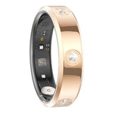 Smart Health Ring with Heart Rate Sleep & Blood Oxygen Monitoring Rose Gold