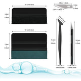 9PCS Car Window Tint Installation Kit with Squeegee & Razor Blade