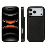 Flip Leather Wallet Case Shockproof Cover for iPhone 17 Series Black