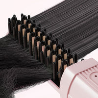 Portable Electric Hair Straightener Comb Rechargeable Negative Ion Hair Straightener Brush