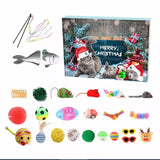 Xmas Cat Toys Advent Calendar 24 DaysChristmas Countdown Calendar for Kitten