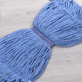 Replacement Cotton Mop Head Loop-End Detachable for Home Hotel Office Use Blue