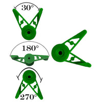20PCS Adjustable Plant Bender Clip 360 Degrees Low Plant Training Garden Holders Green