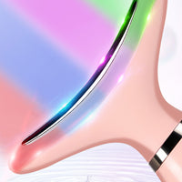 Facial Massager for Face and Neck with LED and Vibration Pink