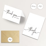 40PCS Thank You Cards with 40 Envelopes and 42 Stickers for Weddings Graduation