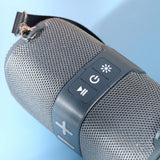 Portable Bluetooth Speakers Wireless Speaker with TF AUX FM for Shower Pool Party Grey
