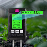 6-in-1 Soil Moisture Meter with pH and Plant Temperature Meter for Garden
