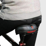 Air Cushion Shock Absorbing Mountain Bike Saddle Seat Comfortable Red