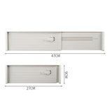 4Pcs Adjustable Drawer Dividers Multi Purpose Storage Organizer for Drawers Shelves Gray