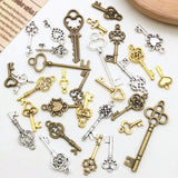 100 PCS Vintage Charms Mixed Antique Style Bronze Brass for Pendant DIY Jewelry Making