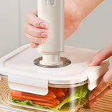62kPa Vacuum Sealer Machine Compact Vacuum Sealer for Dry and Wet Food White